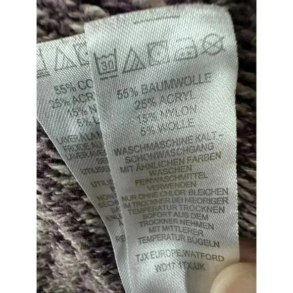 Ruby Moon Women's Medium Long Knit‎ Cardigan Open Front Southwestern Pattern - Picture 8 of 12